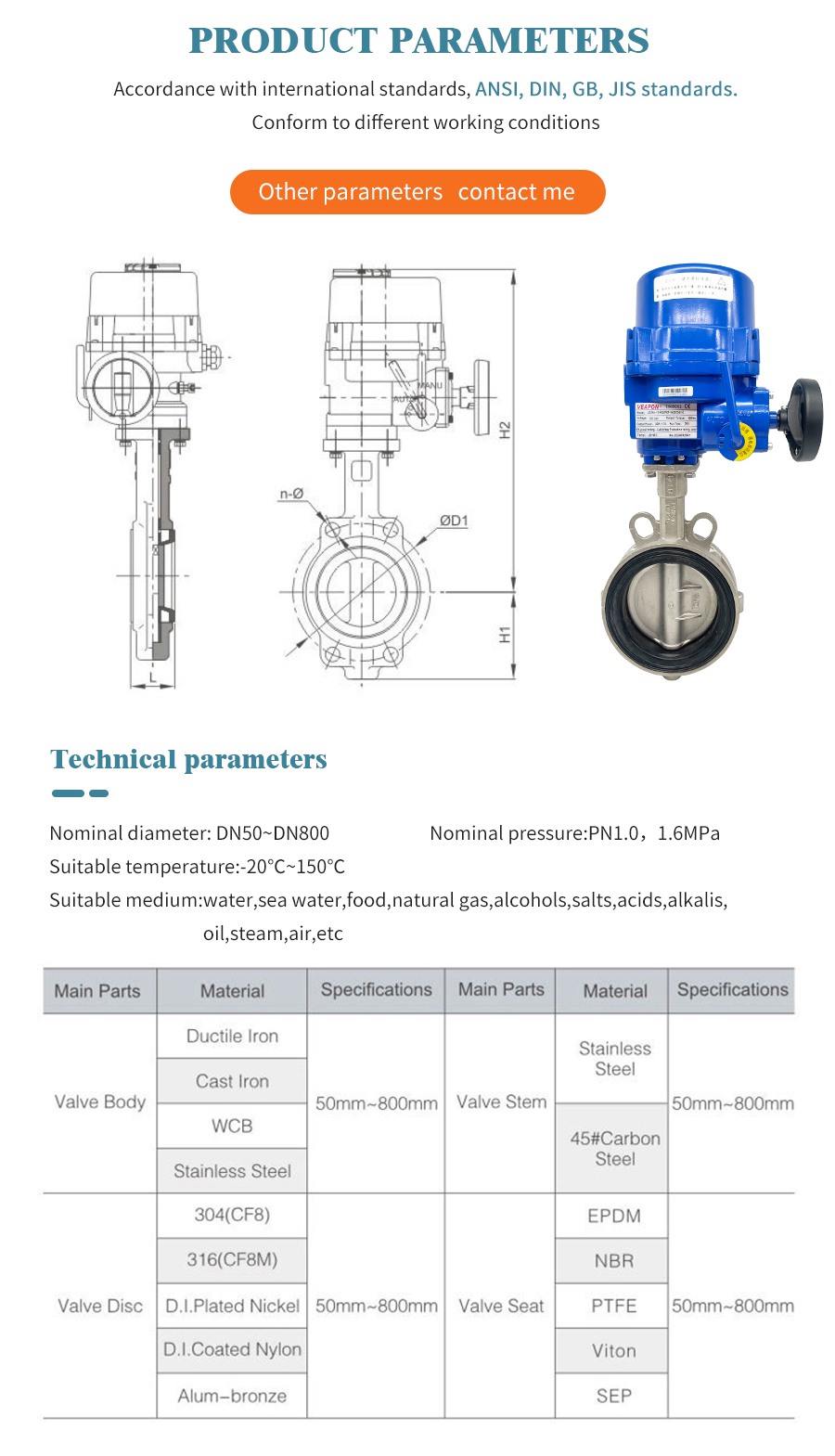 电动不锈钢对夹蝶阀软密封黑 EPDM 详情 _04