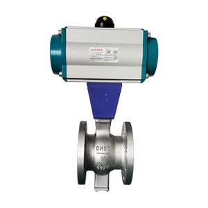 Válvula de esfera pneumática em V-padrão