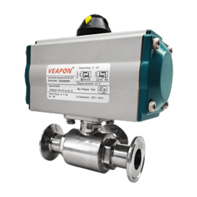 Pneumática Válvula de Bola Sanitária de 3 vias