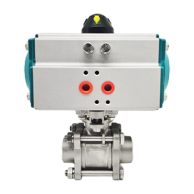 Válvula de esfera de solda pneumática