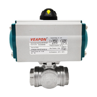 Válvula de espreguiçadeira pneumática de 3 vias