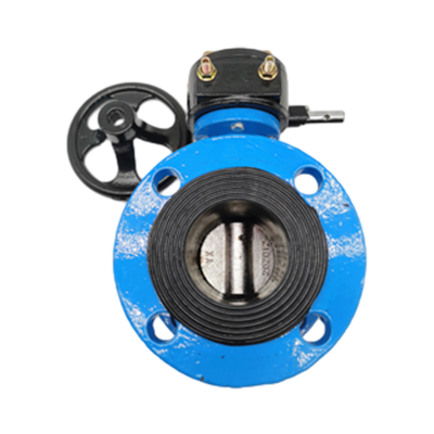 Válvula de borboleta de flange manual
