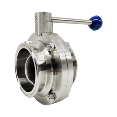 Válvula de borboleta de aço inoxidável manual