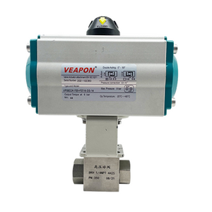Válvula de esfera de alta pressão pneumática