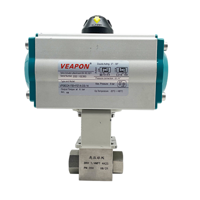 V&aacute;lvula de esfera de alta press&atilde;o pneum&aacute;tica