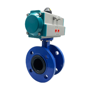 Válvula de borboleta flangeada pneumática