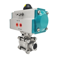 Válvula de esfera de solda pneumática