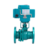 Válvula de esfera elétrica revestida com flúor