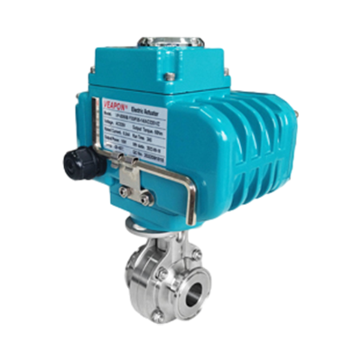 Válvula de borboleta de aço inoxidável higiênico elétrico