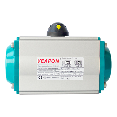 Atuador pneumático rotativo