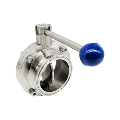 Válvula de borboleta de aço inoxidável manual