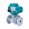 Válvula de esfera flangeada elétrica de 3 vias