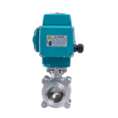 Válvula de esfera de braçadeira sanitária elétrica