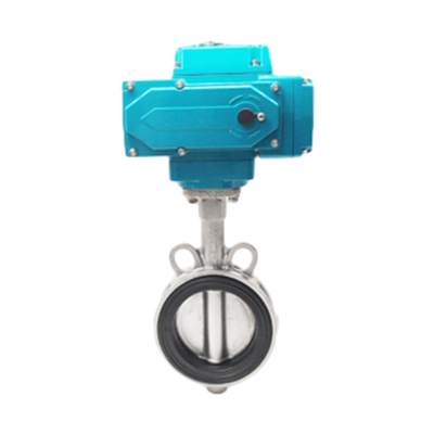 Válvula de borboleta de bolas de aço inoxidável elétrica