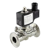 Válvula solenóide de braçadeira de aço inoxidável