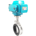 Válvula de borboleta de bolas de aço inoxidável elétrica