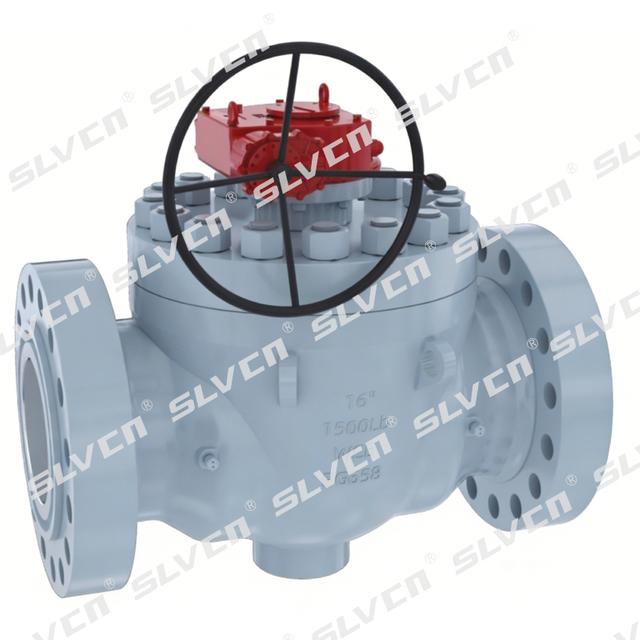 V&aacute;lvula de esfera montada em munh&atilde;o WCB DBB de entrada superior 1500LB