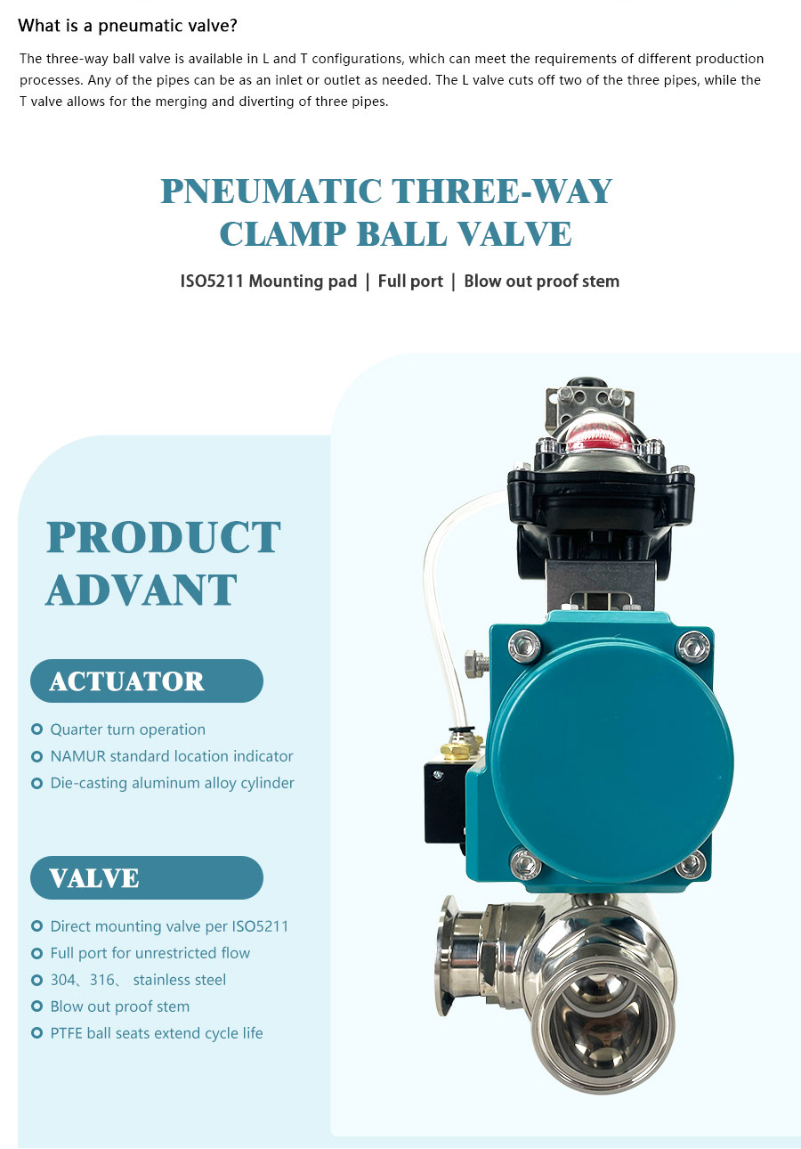 气动三通卡箍球阀+限位开关 _02