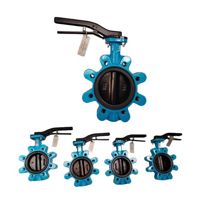 Válvula de borboleta arruinada com alça