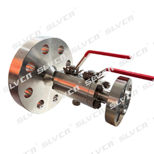 Redu&ccedil;&atilde;o da v&aacute;lvula de esfera dupla flangeada de bloco duplo e sangria