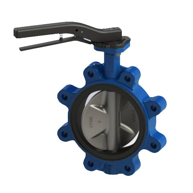 Válvula de borboleta arruinada com alça