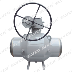 V&aacute;lvula de esfera de g&aacute;s totalmente soldada com operador de engrenagem para servi&ccedil;o subterr&acirc;neo